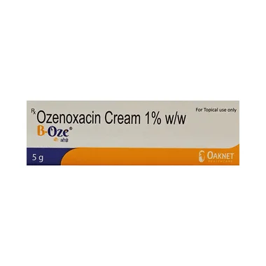 b-oze cream Allopathy (Ozenoxacin (1% w/w)) - Uses in Hindi, Side Effects, Substitutes & Price in India