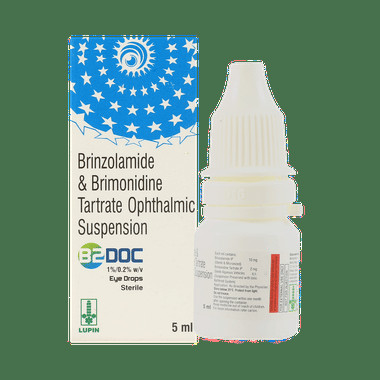 b2 doc eye drop Allopathy (Brinzolamide (10mg)) - Uses in Hindi, Side Effects, Substitutes & Price in India