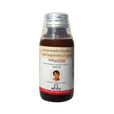 babygesic 250mg/5ml syrup Allopathy (Paracetamol (250mg/5ml)) - Uses in Hindi, Side Effects, Substitutes & Price in India