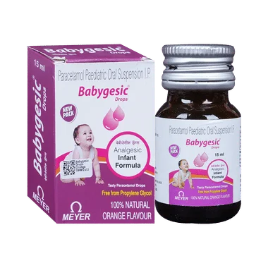 babygesic drops orange Allopathy (Paracetamol (100mg/ml)) - Uses in Hindi, Side Effects, Substitutes & Price in India