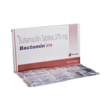 bactomin 375 tablet Allopathy (Sultamicillin tosilate (375mg)) - Uses in Hindi, Side Effects, Substitutes & Price in India