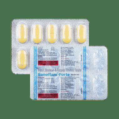 banoflam-forte tablet Allopathy (Bromelain (180mg)) - Uses in Hindi, Side Effects, Substitutes & Price in India