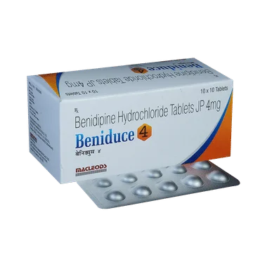 beniduce 4mg tablet allopathy (Benidipine (4mg)) - Uses in Hindi, Side Effects, Substitutes & Price in India