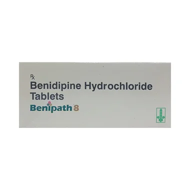 benipath 8 tablet Allopathy (Benidipine (8mg)) - Uses in Hindi, Side Effects, Substitutes & Price in India