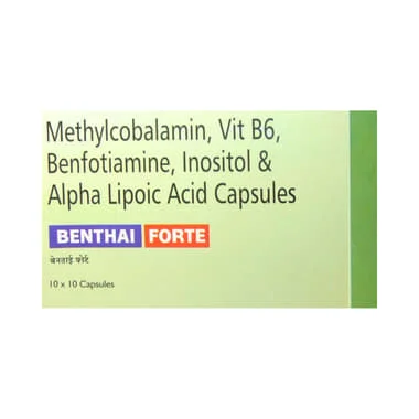 benthai forte capsule Allopathy (Alpha Lipoic Acid (100mg)) - Uses in Hindi, Side Effects, Substitutes & Price in India