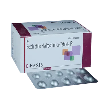 bhist 16mg tablet Allopathy (Betahistine (16mg)) - Uses in Hindi, Side Effects, Substitutes & Price in India