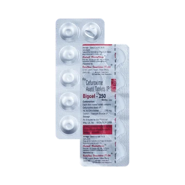 bigcef 250 tablet Allopathy (Cefuroxime (250mg)) - Uses in Hindi, Side Effects, Substitutes & Price in India