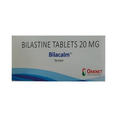 bilacalm tablet Allopathy (Bilastine (20mg)) - Uses in Hindi, Side Effects, Substitutes & Price in India