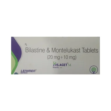 bilaget m tablet Allopathy (Bilastine (20mg)) - Uses in Hindi, Side Effects, Substitutes & Price in India