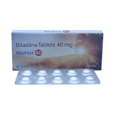 bilahist 40mg tablet Allopathy (Bilastine (40mg)) - Uses in Hindi, Side Effects, Substitutes & Price in India