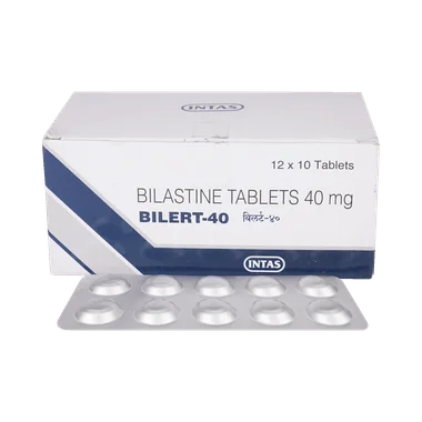 bilert 40mg tablet Allopathy (Bilastine (40mg)) - Uses in Hindi, Side Effects, Substitutes & Price in India