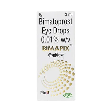 bimapix 0.01% eye drop Allopathy (Bimatoprost (0.01% w/v)) - Uses in Hindi, Side Effects, Substitutes & Price in India