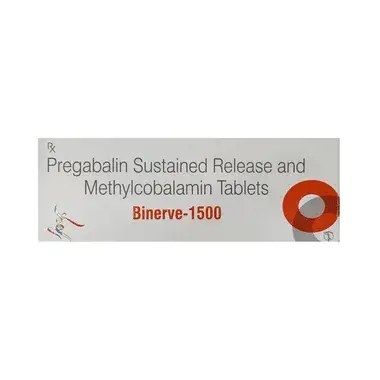 binerve 1500 tablet sr Allopathy (Methylcobalamin (1500mcg)) - Uses in Hindi, Side Effects, Substitutes & Price in India