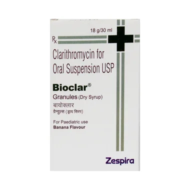 bioclar 125mg suspension Allopathy (Clarithromycin (125mg)) - Uses in Hindi, Side Effects, Substitutes & Price in India