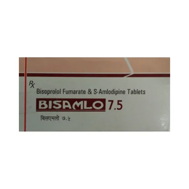 bisamlo 7.5 tablet Allopathy (S-Amlodipine (2.5mg)) - Uses in Hindi, Side Effects, Substitutes & Price in India