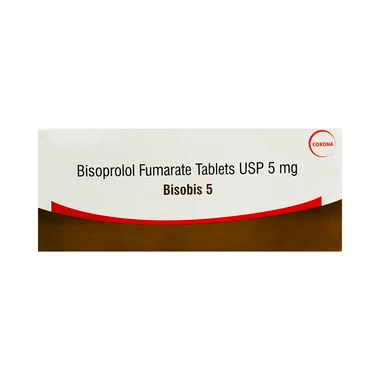 bisobis 5mg tablet Allopathy (Bisoprolol (5mg)) - Uses in Hindi, Side Effects, Substitutes & Price in India