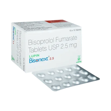 bisonext 2.5mg tablet Allopathy (Bisoprolol (2.5mg)) - Uses in Hindi, Side Effects, Substitutes & Price in India
