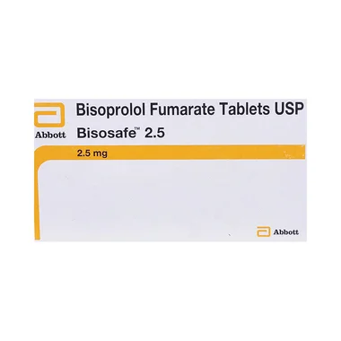 bisosafe 2.5 tablet Allopathy (Bisoprolol (2.5mg)) - Uses in Hindi, Side Effects, Substitutes & Price in India