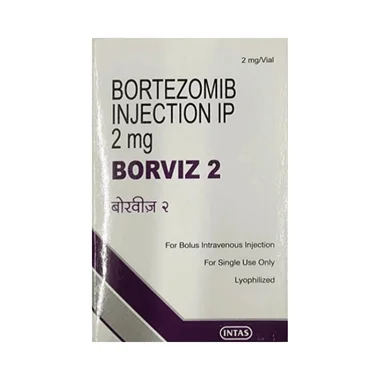borviz 2mg injection Allopathy (Bortezomib (2mg)) - Uses in Hindi, Side Effects, Substitutes & Price in India