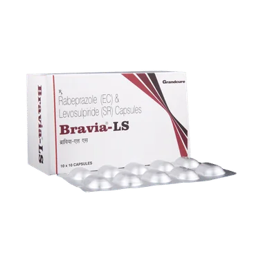 bravia-ls capsule sr Allopathy (Levosulpiride (75mg)) - Uses in Hindi, Side Effects, Substitutes & Price in India