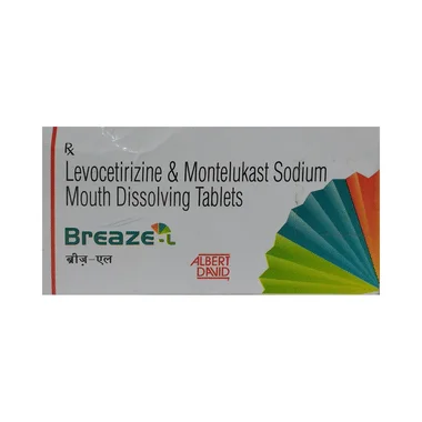 breaze-l tablet Allopathy (Levocetirizine (5mg)) - Uses in Hindi, Side Effects, Substitutes & Price in India