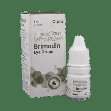 brimodin eye drop Allopathy (Brimonidine (0.2% w/v)) - Uses in Hindi, Side Effects, Substitutes & Price in India