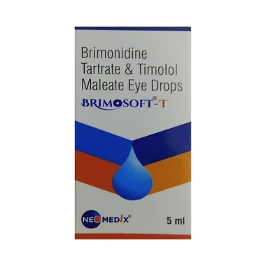 brimosoft-t eye drop Allopathy (Timolol (0.5% w/v)) - Uses in Hindi, Side Effects, Substitutes & Price in India