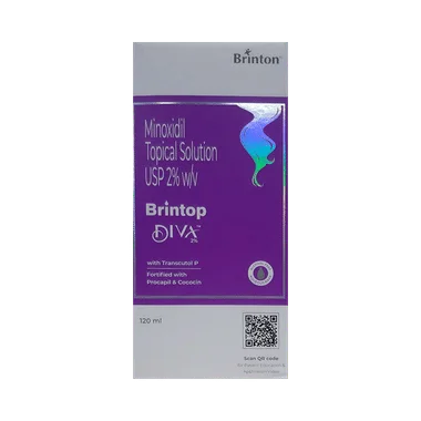 brintop diva 2% topical solution Allopathy (Minoxidil (2% w/v)) - Uses in Hindi, Side Effects, Substitutes & Price in India