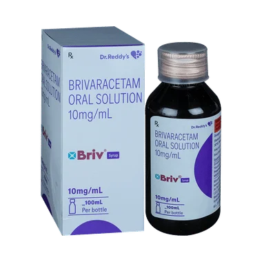 briv syrup Allopathy (Brivaracetam (10mg/ml)) - Uses in Hindi, Side Effects, Substitutes & Price in India