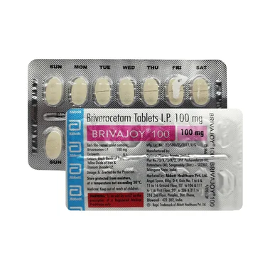 brivajoy 100 tablet Allopathy (Brivaracetam (100mg)) - Uses in Hindi, Side Effects, Substitutes & Price in India