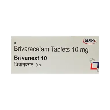brivanext 10 tablet Allopathy (Brivaracetam (10mg)) - Uses in Hindi, Side Effects, Substitutes & Price in India
