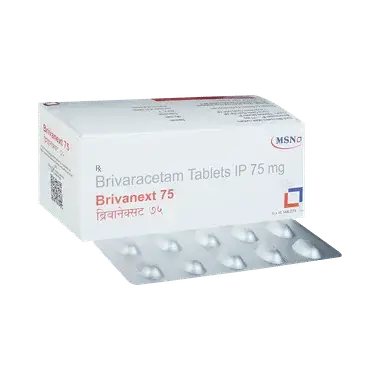 brivanext 75mg tablet Allopathy (Brivaracetam (75mg)) - Uses in Hindi, Side Effects, Substitutes & Price in India