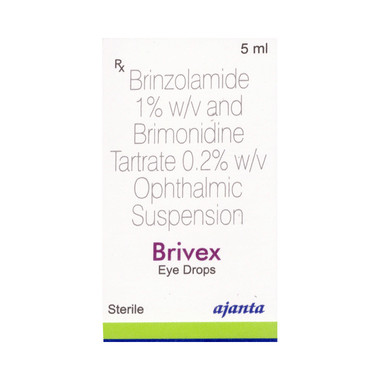 brivex eye drop Allopathy (Brinzolamide (1% w/v)) - Uses in Hindi, Side Effects, Substitutes & Price in India