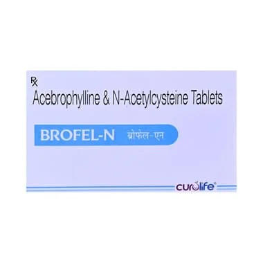 brofel-n tablet - Acebrophylline (100mg) + Acetylcysteine (600mg) medicine