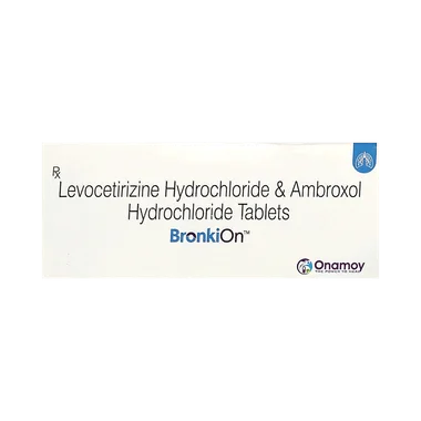 bronkion tablet Allopathy (Levocetirizine (5mg)) - Uses in Hindi, Side Effects, Substitutes & Price in India