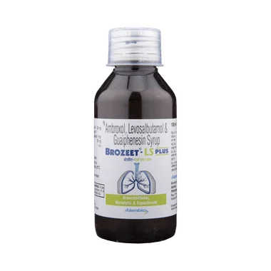 brozeet-ls plus syrup Allopathy (Ambroxol (30mg/5ml)) - Uses in Hindi, Side Effects, Substitutes & Price in India