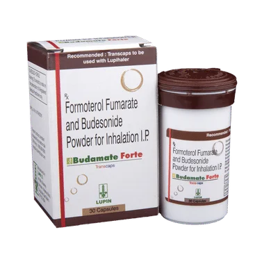budamate forte transcaps Allopathy (Formoterol (12mcg)) - Uses in Hindi, Side Effects, Substitutes & Price in India