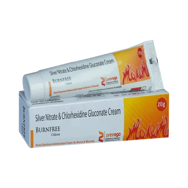 burnfree cream Allopathy (Chlorhexidine Gluconate (0.2% w/w)) - Uses in Hindi, Side Effects, Substitutes & Price in India