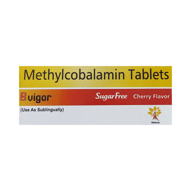 bvigor sublingual tablet cherry allopathy (Vitamin B12 (1500mcg)) - Uses in Hindi, Side Effects, Substitutes & Price in India
