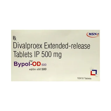 bypol-od 500 tablet er Allopathy (Divalproex (500mg)) - Uses in Hindi, Side Effects, Substitutes & Price in India