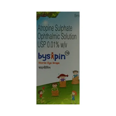 bysipin eye drops Allopathy (Atropine (0.01% w/v)) - Uses in Hindi, Side Effects, Substitutes & Price in India