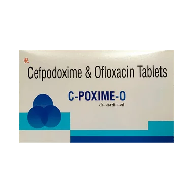 c-poxime-o tablet Allopathy (Cefpodoxime Proxetil (200mg)) - Uses in Hindi, Side Effects, Substitutes & Price in India