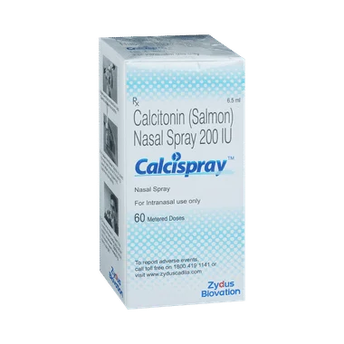 calcispray nasal spray Allopathy (Calcitonin (Salmon) (200IU)) - Uses in Hindi, Side Effects, Substitutes & Price in India