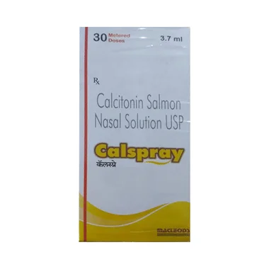 calspray nasal solution Allopathy (Calcitonin (Salmon) (200IU)) - Uses in Hindi, Side Effects, Substitutes & Price in India