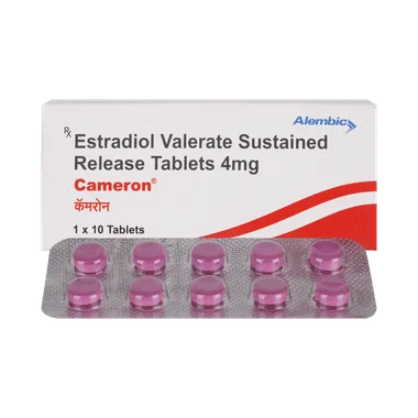 cameron 4mg tablet sr Allopathy (Estradiol (4mg)) - Uses in Hindi, Side Effects, Substitutes & Price in India