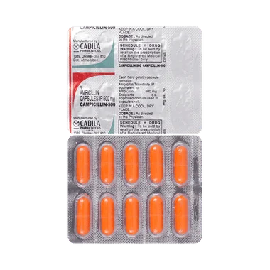 campicillin 500 capsule Allopathy (Ampicillin (500mg)) - Uses in Hindi, Side Effects, Substitutes & Price in India