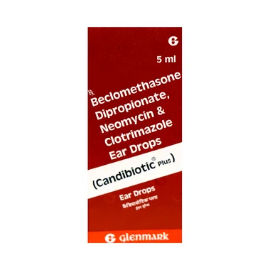 candibiotic plus ear drop Allopathy (Beclometasone (0.025% w/v)) - Uses in Hindi, Side Effects, Substitutes & Price in India