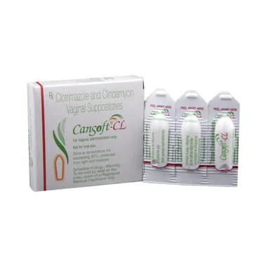 cansoft-cl vaginal suppository Allopathy (Clindamycin (100mg)) - Uses in Hindi, Side Effects, Substitutes & Price in India