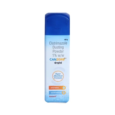 canzorb dusting powder Allopathy (Clotrimazole (1% w/w)) - Uses in Hindi, Side Effects, Substitutes & Price in India
