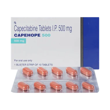 capehope 500mg tablet Allopathy (Capecitabine (500mg)) - Uses in Hindi, Side Effects, Substitutes & Price in India
